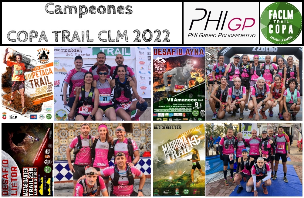 Campeones Copa Trail de Castilla La Mancha. FACLM 2022